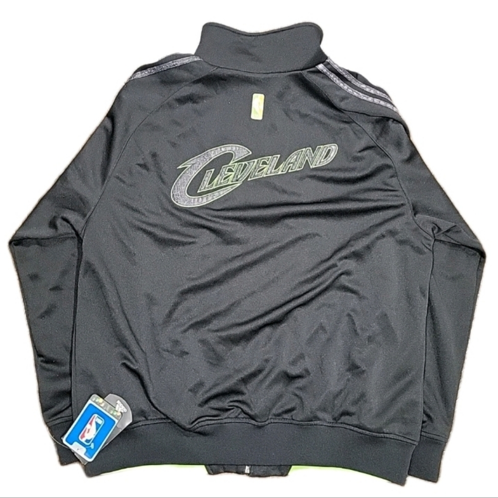 adidas Cleveland Cavaliers Comeback City Men's XL Black & Green Jacket 2008 NWT